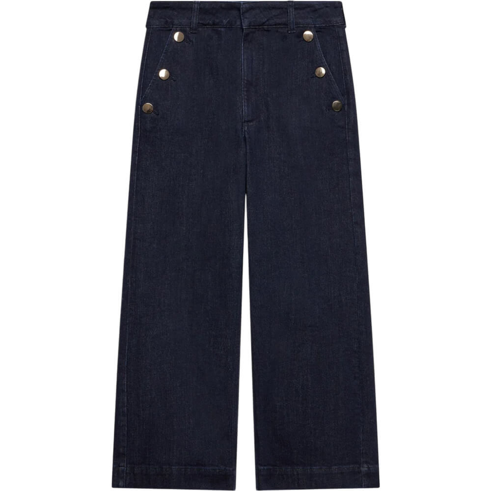 Mint Velvet Dark Indigo Cropped Jeans